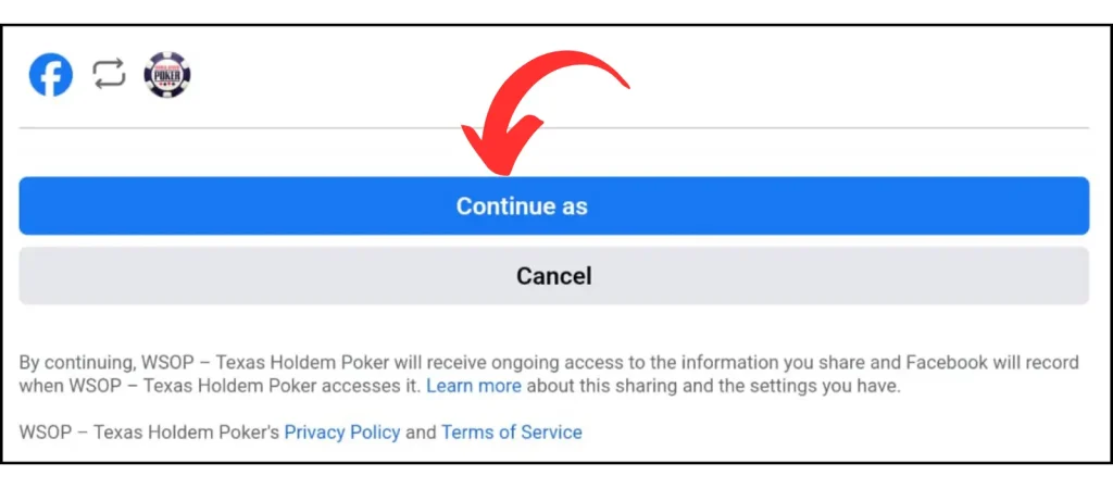 How to WSOP Login with Facebook Easy Guide? 7 Login guide 3